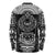 Marquesas Islands Long Sleeve Shirt Marquesan Tattoo Simplified Version - Black LT8