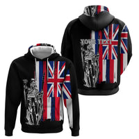Polynesian Pride Hoodie Custom Hawaiian Hawaii King Flag Hoodie - Polynesian Pride