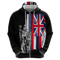 Polynesian Pride Hoodie Custom Hawaiian Hawaii King Flag Hoodie - Polynesian Pride