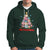 Tropical Hawaiian Plumeria Christmas Tree Mele Kalikimaka Hoodie TS02 Dark Forest Green - Polynesian Pride