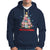 Tropical Hawaiian Plumeria Christmas Tree Mele Kalikimaka Hoodie TS02 Navy - Polynesian Pride