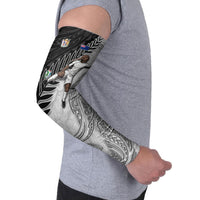 Personalized New Zealand Football Arm Sleeves Kiwi Mascot with Silver Fern - Maori Tribal Tattoo Art