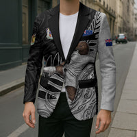 Personalized New Zealand Football Blazer Kiwi Mascot with Silver Fern - Maori Tribal Tattoo Art