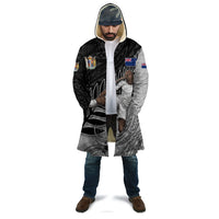 Personalized New Zealand Football Cloak Kiwi Mascot with Silver Fern - Maori Tribal Tattoo Art