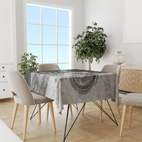 Personalized New Zealand Football Tablecloth Kiwi Mascot with Silver Fern - Maori Tribal Tattoo Art