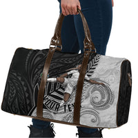 Personalized New Zealand Football Travel Bag Kiwi Mascot with Silver Fern - Maori Tribal Tattoo Art