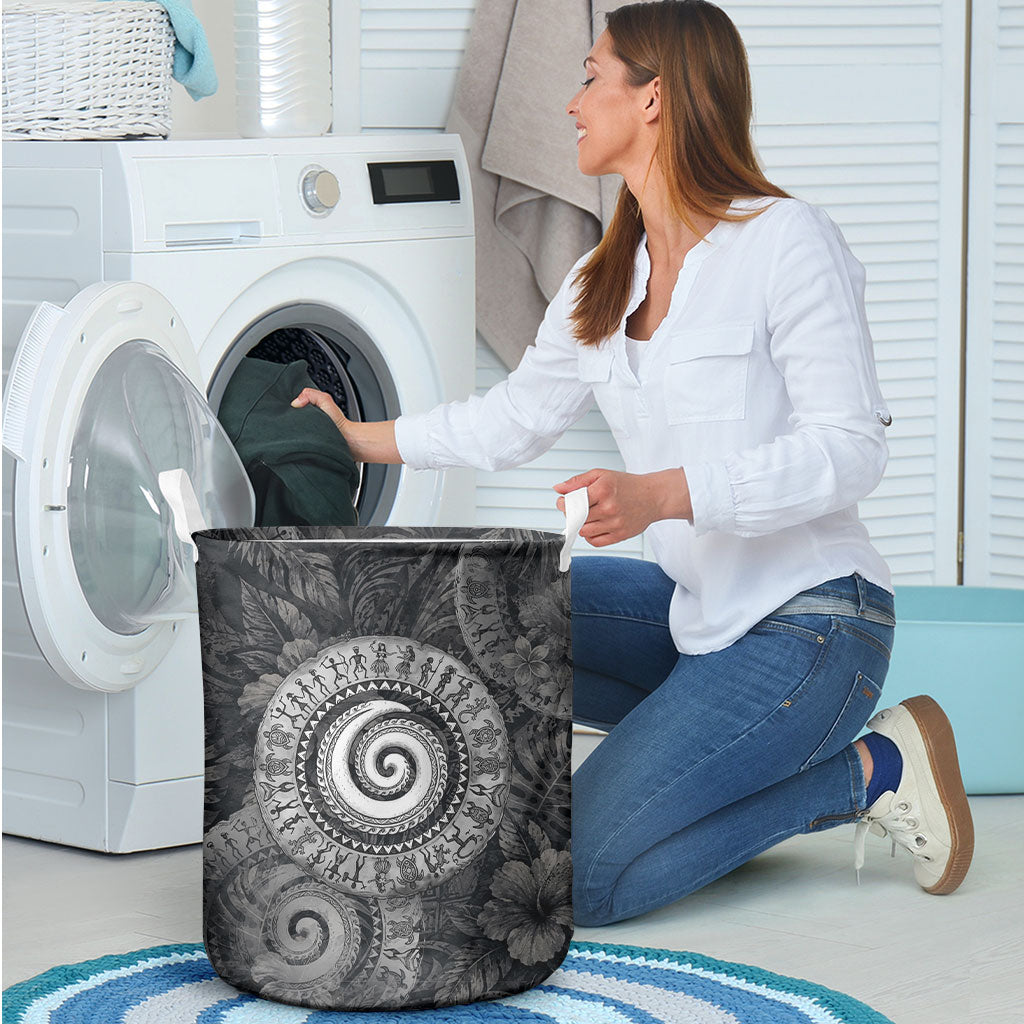 Hawaiian Piko Laundry Basket Cultural Anchor Connect Your Roots Ocean Waves