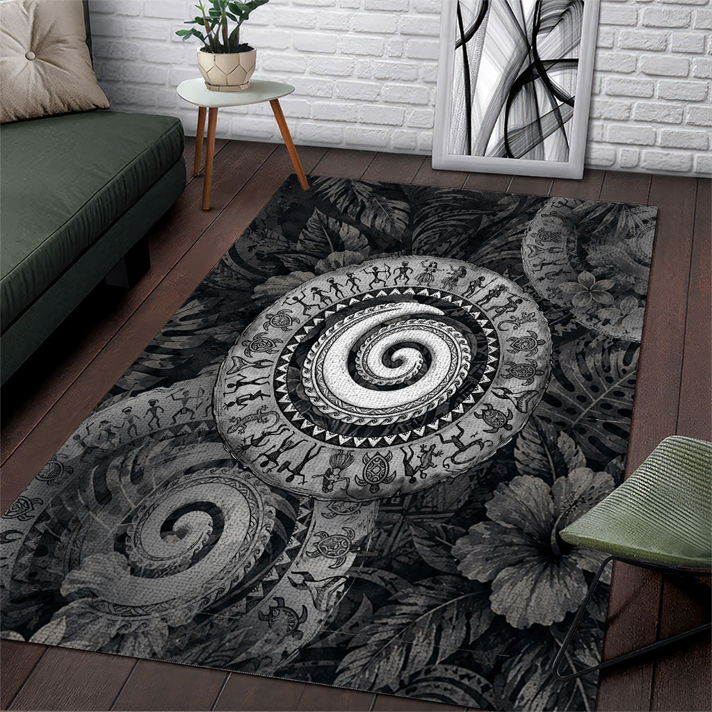 Hawaiian Piko Area Rug Cultural Anchor Connect Your Roots Ocean Waves