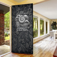 Hawaiian Piko Door Cover Cultural Anchor Connect Your Roots Ocean Waves TS04 - Polynesian Pride