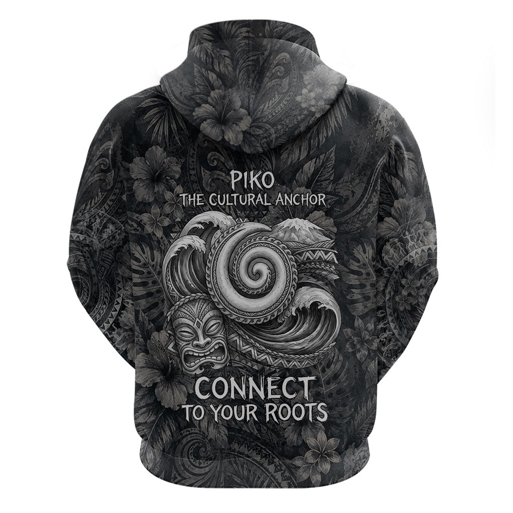 Hawaiian Piko Hoodie Cultural Anchor Connect Your Roots Ocean Waves TS04 - Polynesian Pride