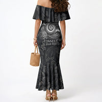 Hawaiian Piko Mermaid Dress Cultural Anchor Connect Your Roots Ocean Waves TS04 - Polynesian Pride