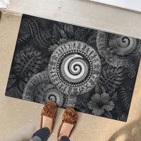 Hawaiian Piko Rubber Doormat Cultural Anchor Connect Your Roots Ocean Waves TS04 - Polynesian Pride
