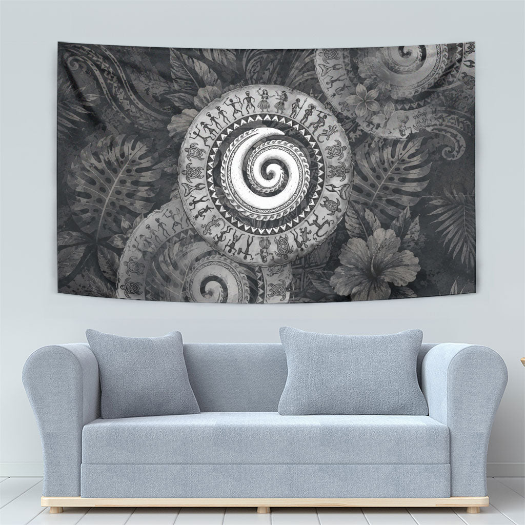 Hawaiian Piko Tapestry Cultural Anchor Connect Your Roots Ocean Waves TS04 - Polynesian Pride
