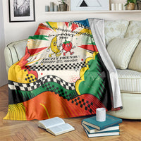 Support Your Fruity Friends Love Wins Gay Pride Blanket LGBTQ Retro 30s Cartoon Checkered