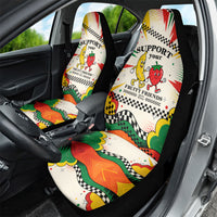 Support Your Fruity Friends Love Wins Gay Pride Car Seat Cover LGBTQ Retro 30s Cartoon Checkered
