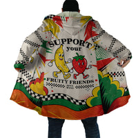 Support Your Fruity Friends Love Wins Gay Pride Cloak LGBTQ Retro 30s Cartoon Checkered
