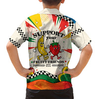 Support Your Fruity Friends Love Wins Gay Pride Family Matching Mermaid Dress and Hawaiian Shirt LGBTQ Retro 30s Cartoon Checkered