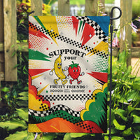 Support Your Fruity Friends Love Wins Gay Pride Garden Flag LGBTQ Retro 30s Cartoon Checkered