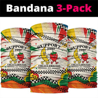 Support Your Fruity Friends Love Wins Gay Pride Neck Gaiter LGBTQ Retro 30s Cartoon Checkered
