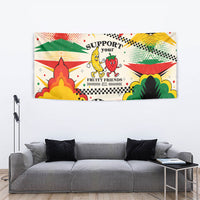 Support Your Fruity Friends Love Wins Gay Pride Tapestry LGBTQ Retro 30s Cartoon Checkered