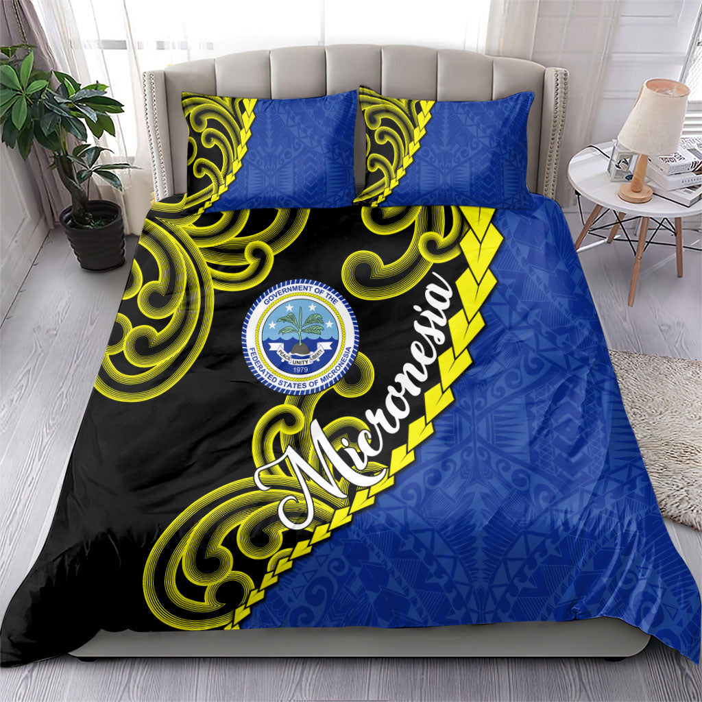 Federated States Of Micronesia FSM Bedding Set Pacific Islander Tribal Swirl Geometric Pattern TS04 - Polynesian Pride