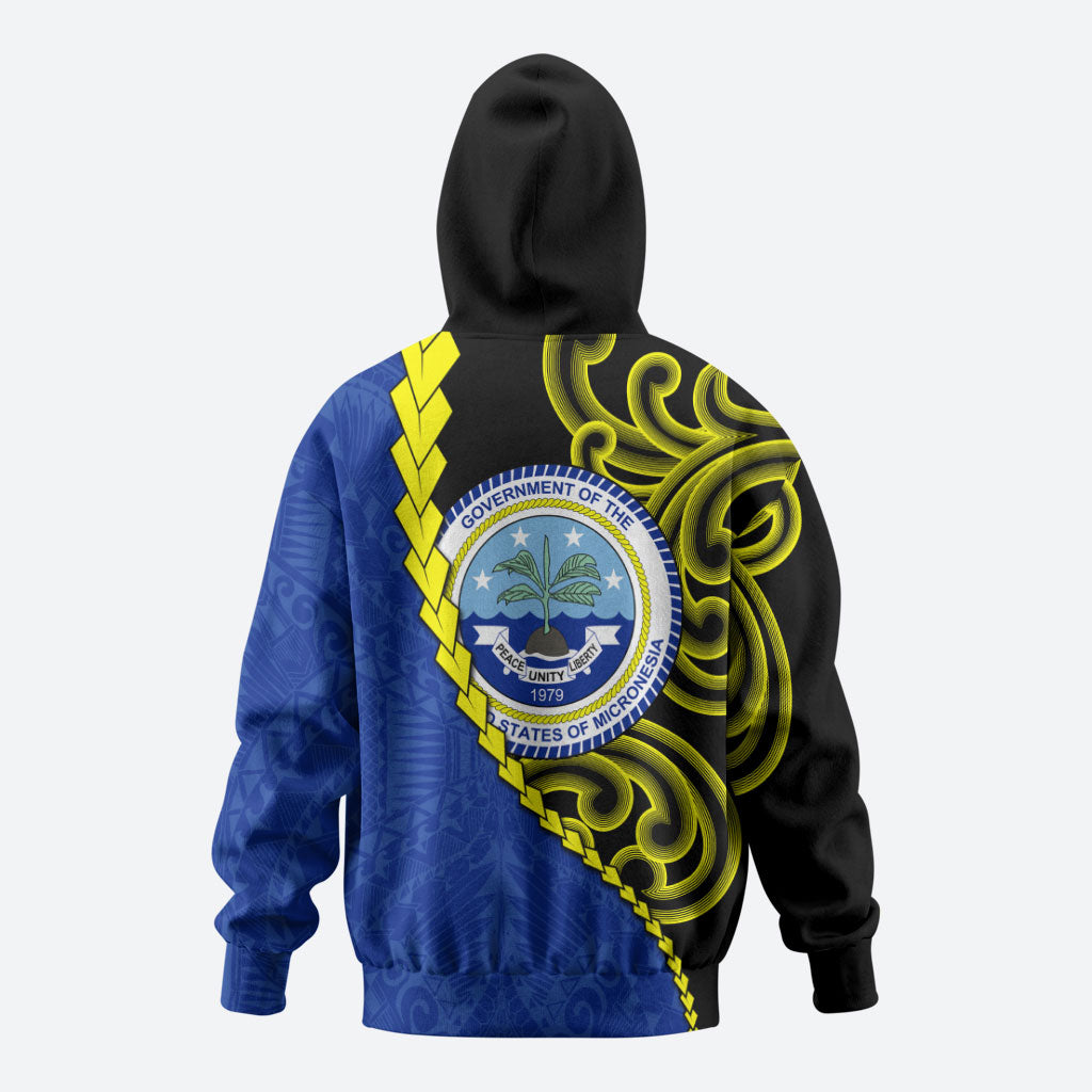 Federated States Of Micronesia FSM Hoodie Pacific Islander Tribal Swirl Geometric Pattern TS04 - Polynesian Pride