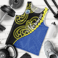 Federated States Of Micronesia FSM Men Tank Top Pacific Islander Tribal Swirl Geometric Pattern TS04 - Polynesian Pride