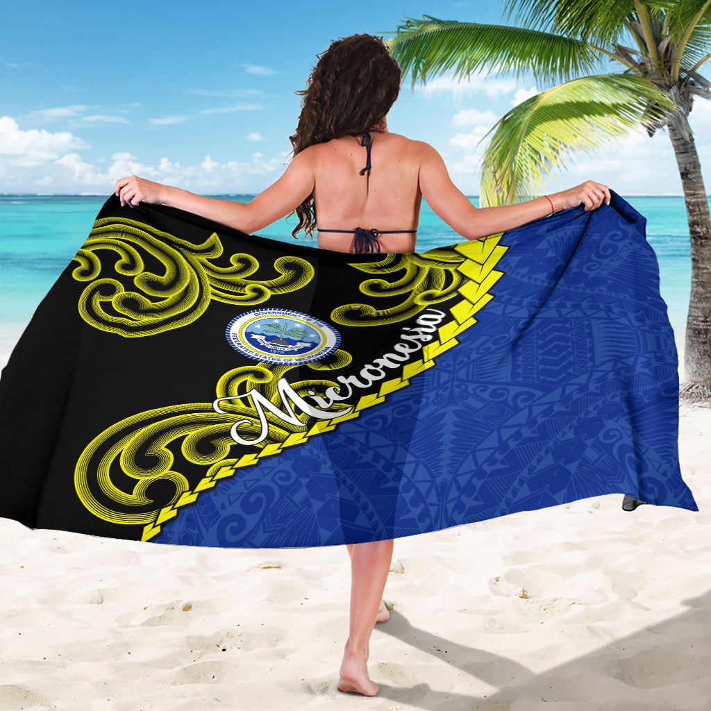 Federated States Of Micronesia FSM Sarong Pacific Islander Tribal Swirl Geometric Pattern TS04 - Polynesian Pride