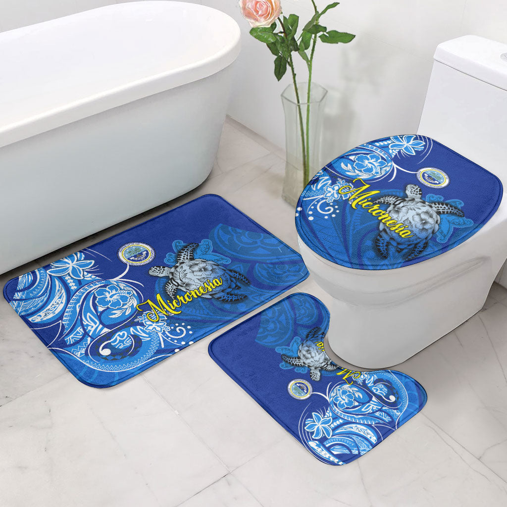 Micronesia Sea Turtle Bathroom Set Federated States Of Micronesia Tribal Floral Pattern TS04 - Polynesian Pride