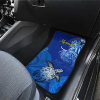 Micronesia Sea Turtle Car Mats Federated States Of Micronesia Tribal Floral Pattern TS04 - Polynesian Pride