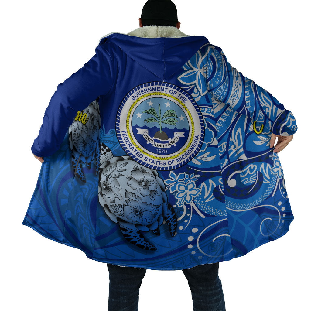 Micronesia Sea Turtle Cloak Federated States Of Micronesia Tribal Floral Pattern TS04 - Polynesian Pride
