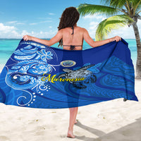 Micronesia Sea Turtle Sarong Federated States Of Micronesia Tribal Floral Pattern TS04 - Polynesian Pride
