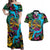 Pineapple Skull Couples Matching Off Shoulder Maxi Dress and Hawaiian Shirt Sumer Time TS04 - Polynesian Pride