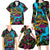 Pineapple Skull Family Matching Long Sleeve Bodycon Dress and Hawaiian Shirt Sumer Time TS04 - Polynesian Pride