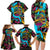 Pineapple Skull Family Matching Long Sleeve Bodycon Dress and Hawaiian Shirt Sumer Time TS04 - Polynesian Pride