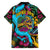 Pineapple Skull Family Matching Mermaid Dress and Hawaiian Shirt Sumer Time TS04 - Polynesian Pride