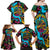 Pineapple Skull Family Matching Off Shoulder Long Sleeve Dress and Hawaiian Shirt Sumer Time TS04 - Polynesian Pride