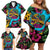 Pineapple Skull Family Matching Off Shoulder Short Dress and Hawaiian Shirt Sumer Time TS04 - Polynesian Pride