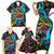 Pineapple Skull Family Matching Short Sleeve Bodycon Dress and Hawaiian Shirt Sumer Time TS04 - Polynesian Pride