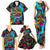 Pineapple Skull Family Matching Tank Maxi Dress and Hawaiian Shirt Sumer Time TS04 - Polynesian Pride