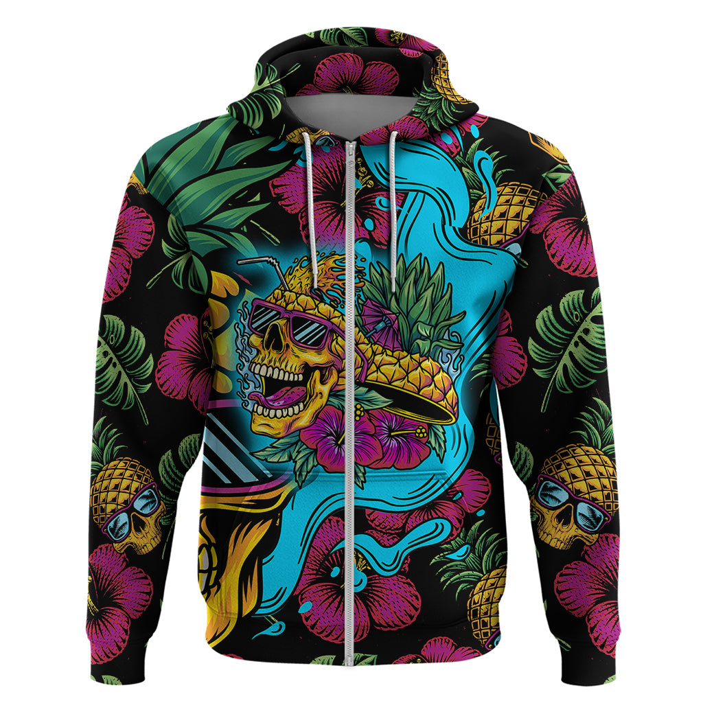 Pineapple Skull Hoodie Sumer Time TS04 - Polynesian Pride