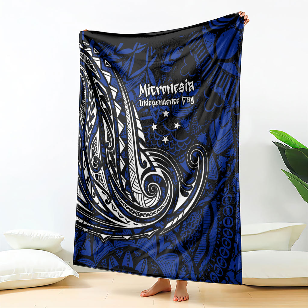 Micronesia Independence Day FSM Blanket Tribal Tattoo Pattern Flag Seal Heritage TS04 - Polynesian Pride