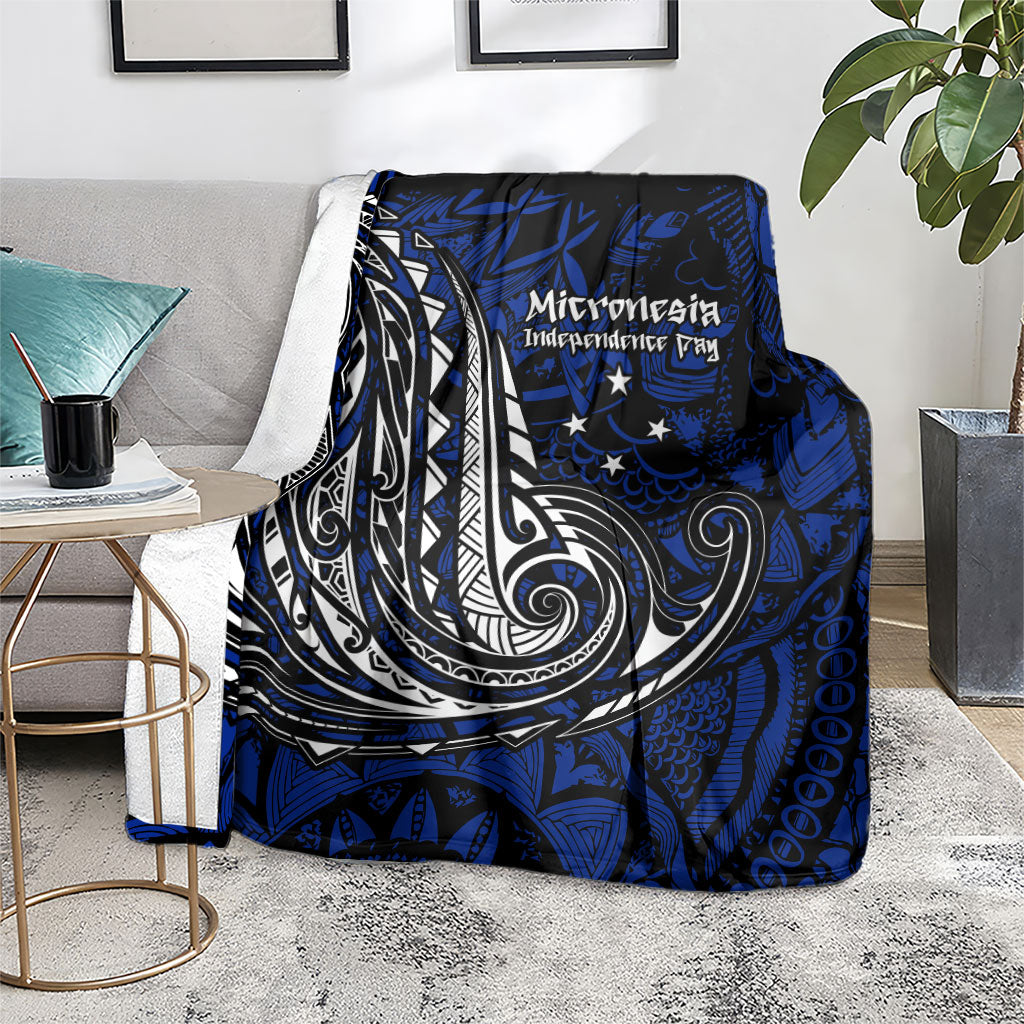 Micronesia Independence Day FSM Blanket Tribal Tattoo Pattern Flag Seal Heritage TS04 - Polynesian Pride