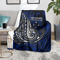 Micronesia Independence Day FSM Blanket Tribal Tattoo Pattern Flag Seal Heritage TS04 - Polynesian Pride
