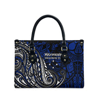 Micronesia Independence Day FSM Leather Bag Tribal Tattoo Pattern Flag Seal Heritage TS04 - Polynesian Pride