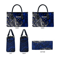 Micronesia Independence Day FSM Leather Bag Tribal Tattoo Pattern Flag Seal Heritage TS04 - Polynesian Pride