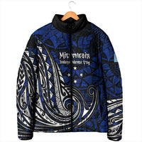 Micronesia Independence Day FSM Padded Jacket Tribal Tattoo Pattern Flag Seal Heritage TS04 - Polynesian Pride