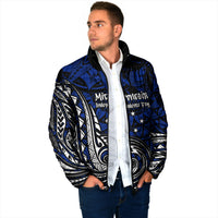 Micronesia Independence Day FSM Padded Jacket Tribal Tattoo Pattern Flag Seal Heritage TS04 - Polynesian Pride