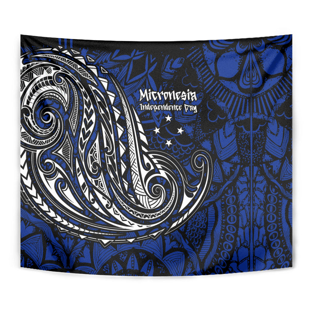 Micronesia Independence Day FSM Tapestry Tribal Tattoo Pattern Flag Seal Heritage TS04 - Polynesian Pride