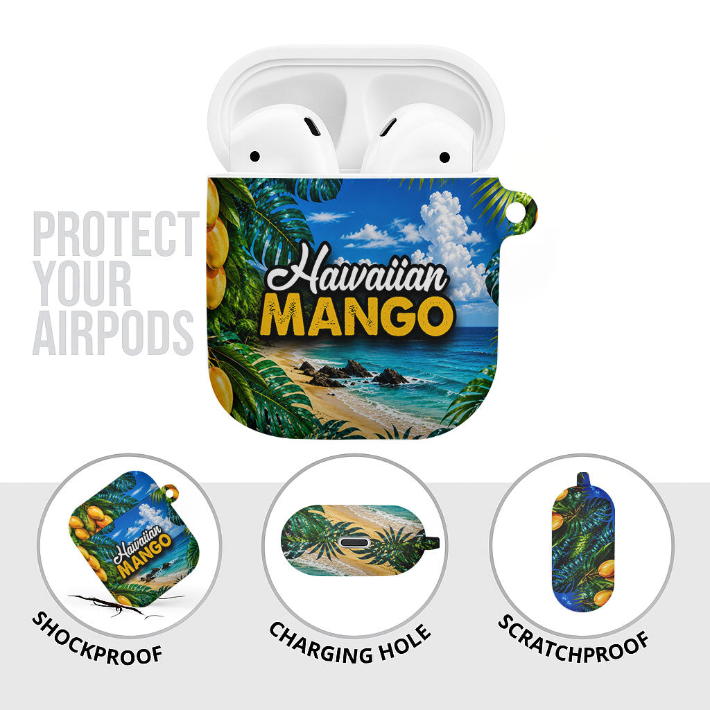 Hawaiian Mango Tropical Beach AirPods Case Scenic Island Nature Exotic Fruit Graphic TS04 - Polynesian Pride